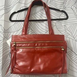 Red leather HOBO bag, like new!